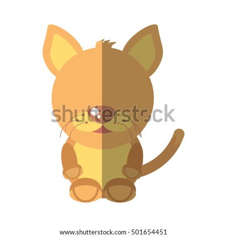 cat mascot cartoon isolated icon vector illustration design