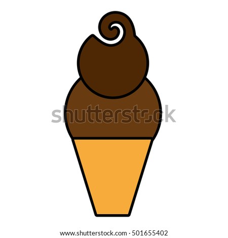 delicious sweet ice cream vector illustration design