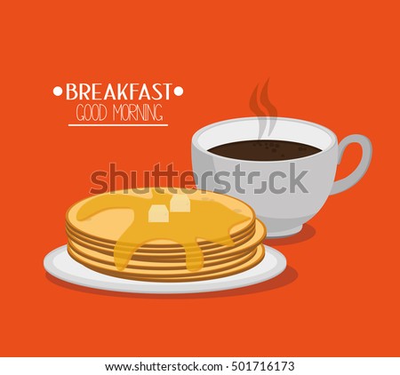 Pancakes and breakfast design