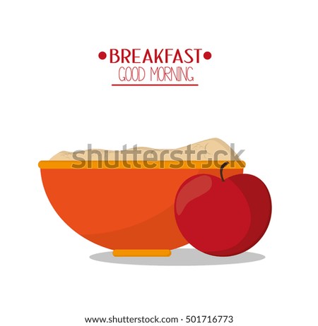 Apple and breakfast design