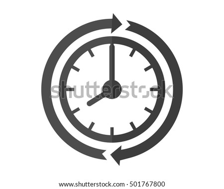 circle time business company office corporate image vector icon logo