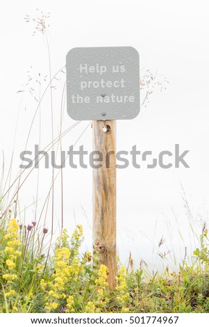 Help us protect the nature sign in Iceland