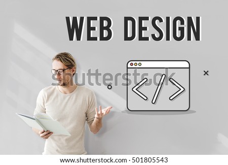 Web Development Symbol Icon Concept