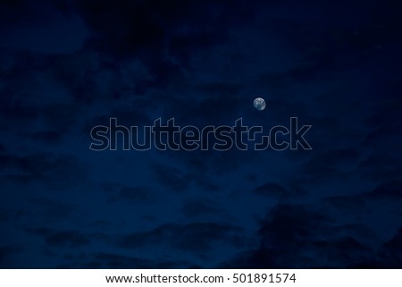 night sky with moon, halloween background