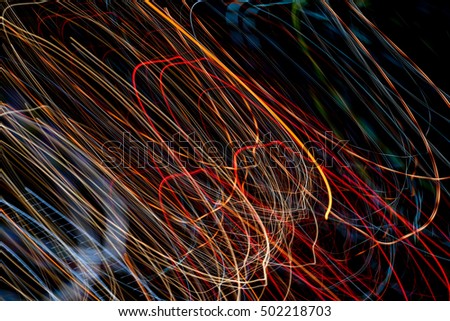 Abstract light line colour night background
