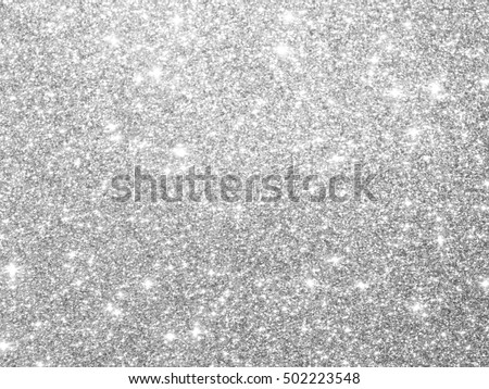 Silver Sparkle Wallpaper for Christmas Royalty-Free Stock Photo #502223548