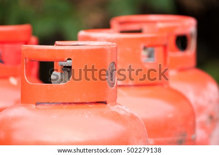 LPG gas bottles Royalty-Free Stock Photo #502279138