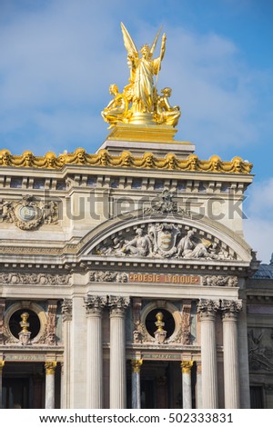 The Palais Garnier is the most famous opera house in the world, a symbol of Paris, France