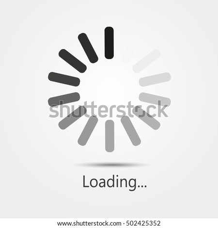 Vector progress loading bar. Progress loading icon Royalty-Free Stock Photo #502425352