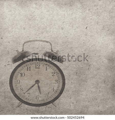 vintage wallpaper background with clock