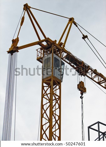 constructors crane. construction site crane. building crane.