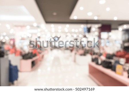 Abstract blur beautiful luxury shopping mall and retail store interior for background