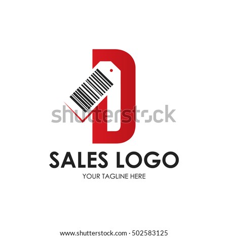 Alphabet logo in sales style