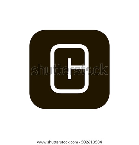 Letter C vector, logo. Useful as branding symbol, corporate identity, alphabet element, icon, clip art, and illustration.
