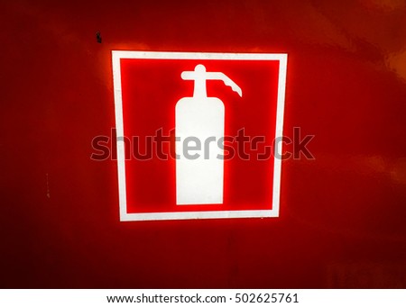 Red Fire Hose Cabinet