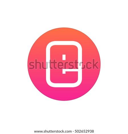 Letter E vector, logo. Useful as branding symbol, corporate identity, alphabet element, circle app icon, clip art, and illustration.