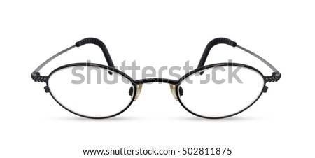 Glasses isolated on white background.