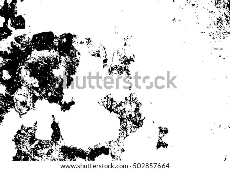 Vector black and white scratch texture. Abstract background