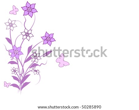 flower pattern decoratively romantically abstraction illustration
