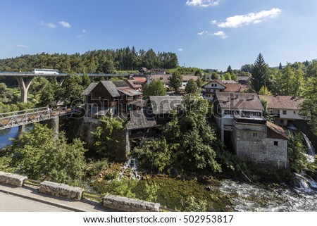 Rastoke village, Slunj, Croatia