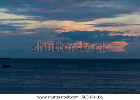 The beauty of the sea at dawn