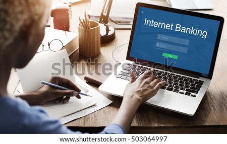 Internet Banking Online Payment Technology Concept Royalty-Free Stock Photo #503064997