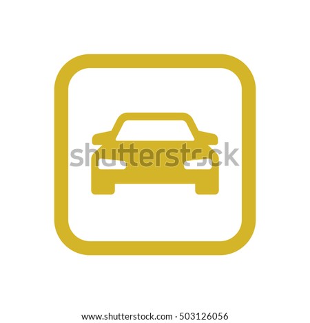Car icon. Flat design.