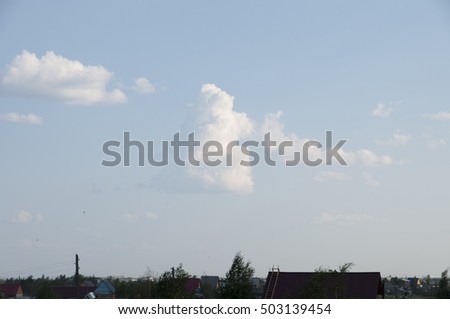 Clouds on Sunny Summer Day