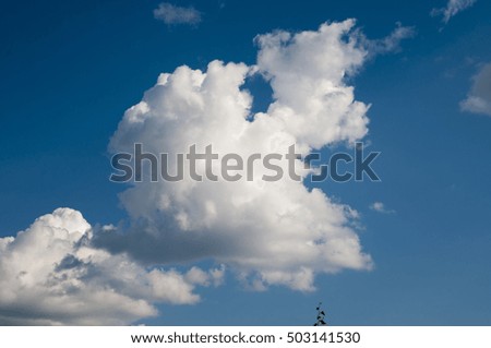 Clouds on Sunny Summer Day