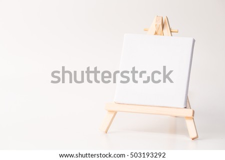 painting board on white background.