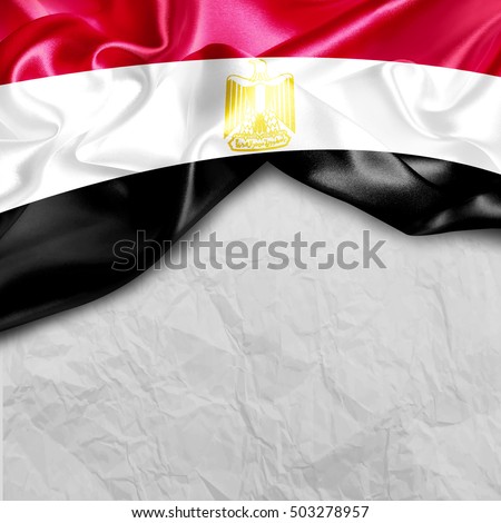 Egypt Country Flag on paper background