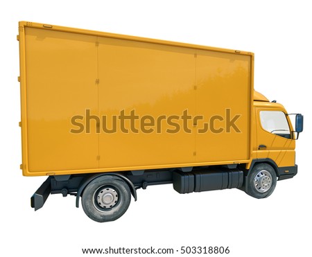 Isolated Postal Truck Illustrates the Express Fast Free Home Delivery of Cargo, Home Delivery Icon, Delivery Truck Icon, Transporting Service, Freight Transportation, Packages Shipment, Logistics
