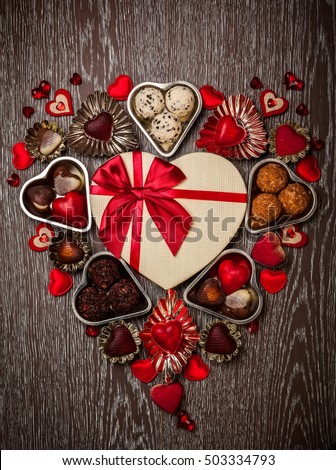 Gourmet chocolates for Valentine's Day