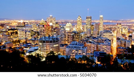 Montreal, Canada by night