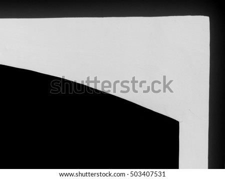 abstract black & white shaped building light and shadow