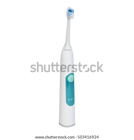 Electronic toothbrush isolated on a white background