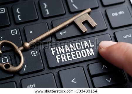Financial Freedom, financial concept. Royalty-Free Stock Photo #503433154