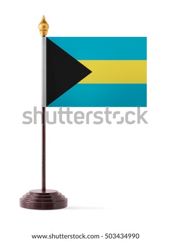  The Commonwealth of the Bahamas flag. mini flag