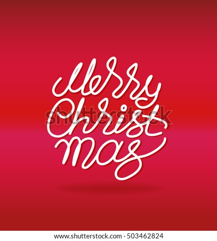 vector. lettering. merry christmas