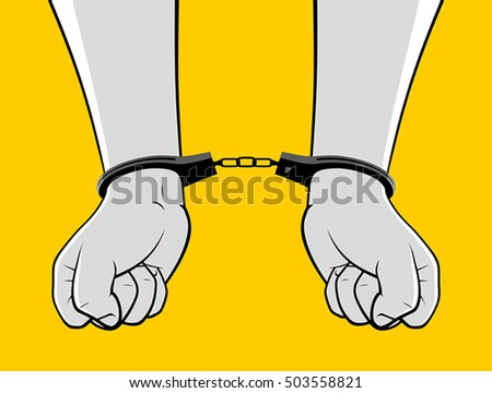 Handcuffed hands