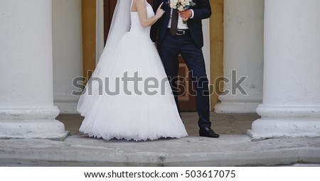 Wedding photography bride and groom, newlywed couple