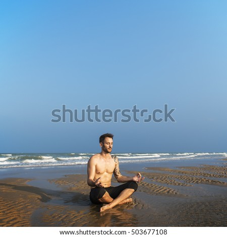 Yoga Meditation Concentration Peaceful Serene Relaxation Concept