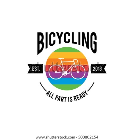 Bicycle logo, Cycling theme logo