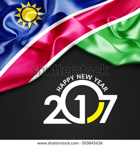 Happy New year 20107 Namibia flag