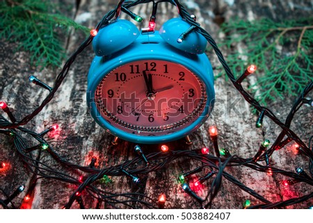 clock new year concept