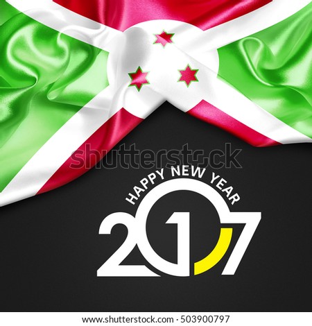 2017 Happy New year Burundi flag