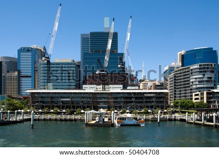 A harbour scene, Darling Harbour, Sydney, New South Wales, Australia