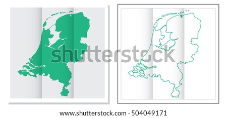 Netherlands maps Royalty-Free Stock Photo #504049171