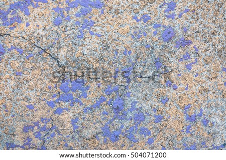 old peeling paint on old purple concrete wall background,Grunge purple floor background or texture