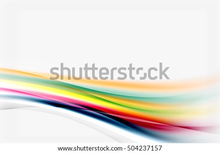 Vector shiny blurred line waves